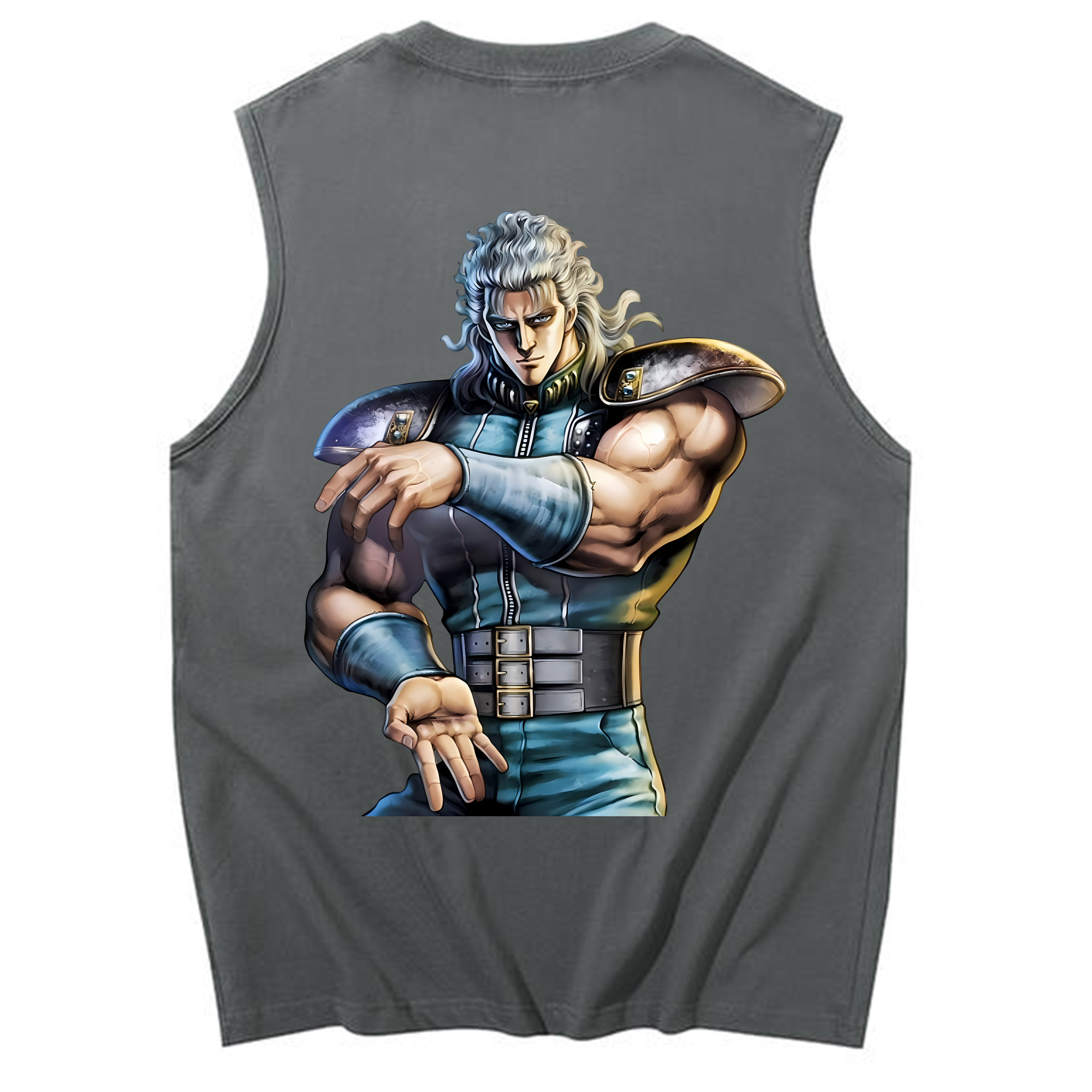 （画像用） 北斗の拳 Fist of the North Star コットン100％タンクトップ（背面プリント）